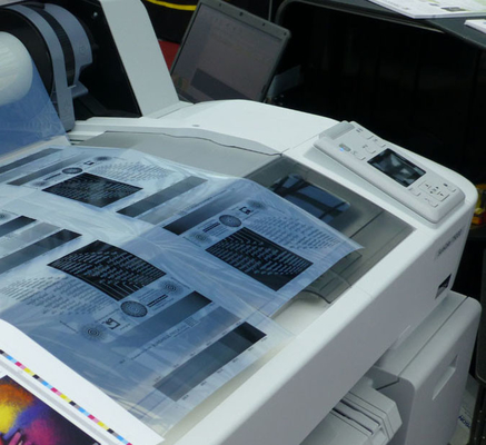 A3 Waterproof Milky Silk Screen Films Positive Inkjet Printing Film 130um