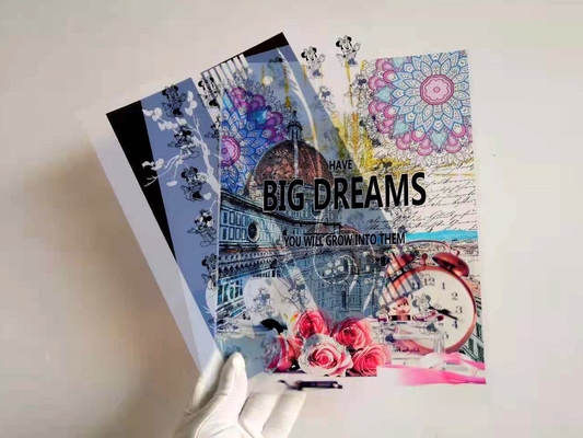 8.5X11 Inch Milky Silkscreen PET Printing Film For Inkjet Plotters